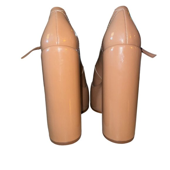 NIB SCHUTZ Zayne Patent Pumps in Nude Size 7.5 - Picture 5 of 11